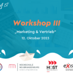 Workshop III Marketing und Vertrieb