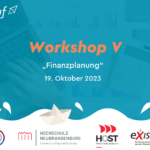 Workshop V Finanzplanung